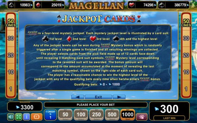 Jackpot Cards Progressive Rules