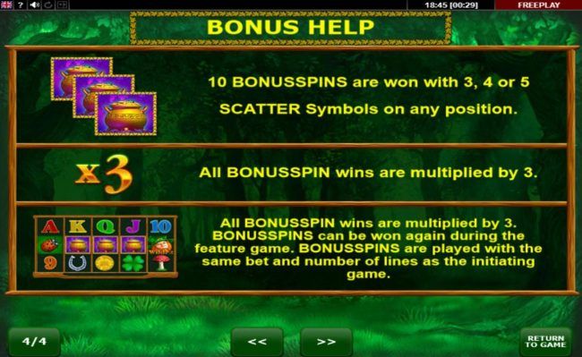 Free Games Bonus Rules