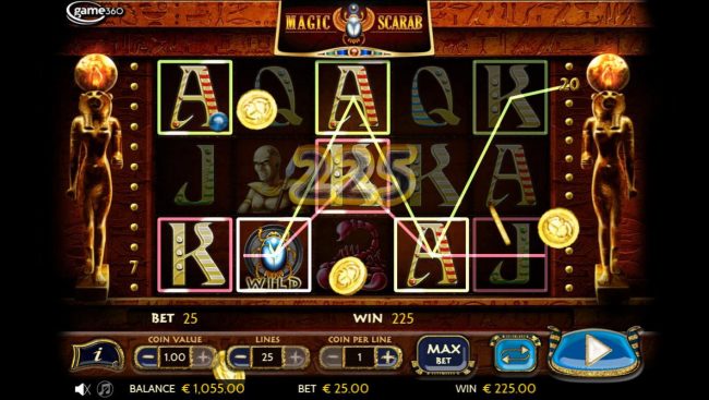 Multiple winning paylines