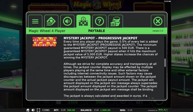 Mystery Jackpot Rules