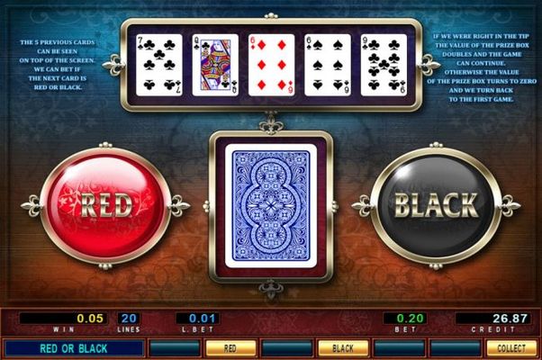 Red or Black Gamble feature