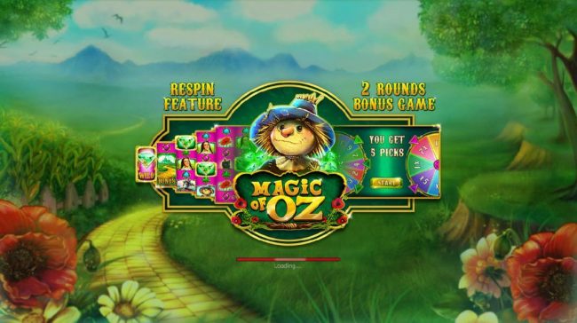 features include a Respin feature and 2 bonus rounds Bonus Game