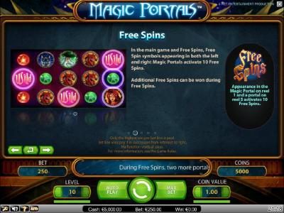 free spins game rules