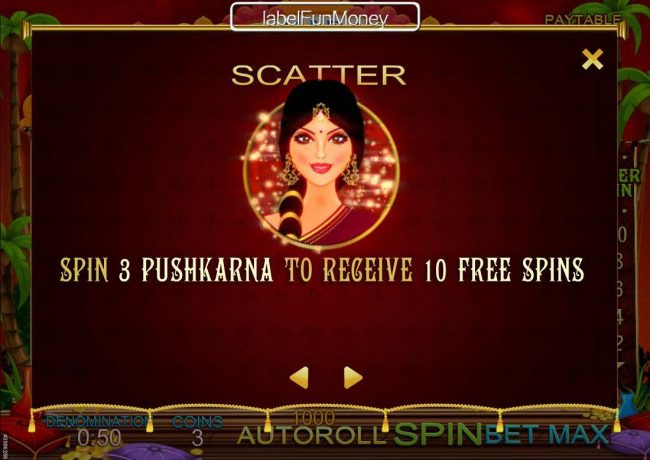Spin 3 Pushkarna to receive free spins.