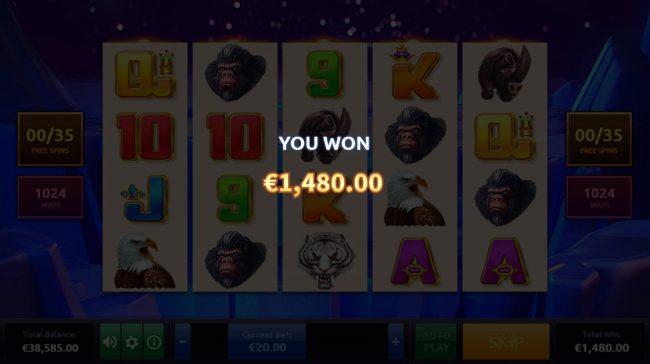 Total Free Spins Payout