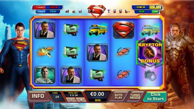 Landing a Krypton Bonus symbol anywhere on reel 5 triggers the Krypton Free Games Bonus feature.