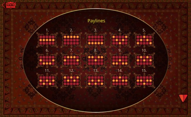 Paylines 1-15