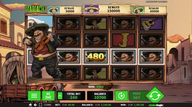 Multiple winning paylines triggers a big win!