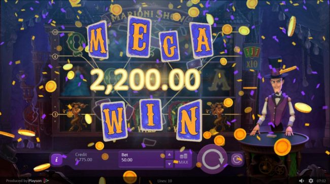 A 2,200.00 Mega Win!