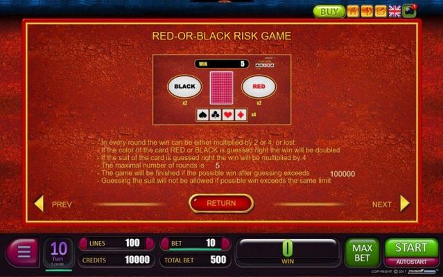 Red-Or-Black Risk Game Rules