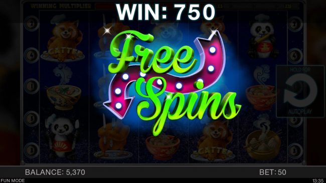 Scatter win triggers the free spins feature