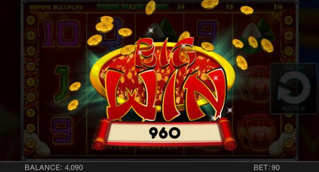 A 960 coin Big Win acheived.