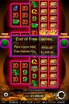 Total Free Spins Payout