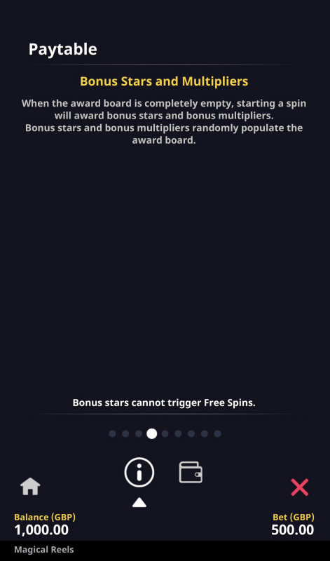 Bonus Stars and Multipliers