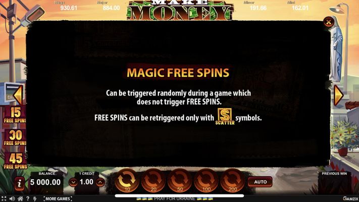 Make Money :: Magic Free Spins