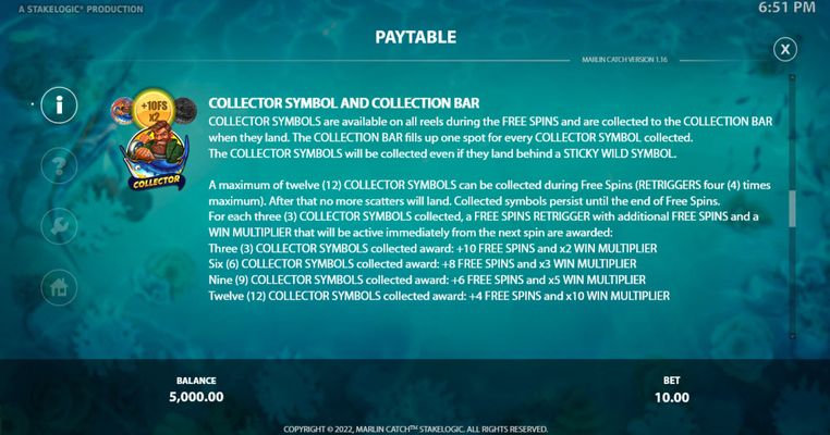 Collector Symbol and Bar