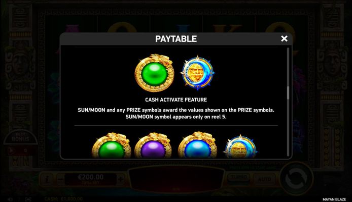 Cash Activate Feature