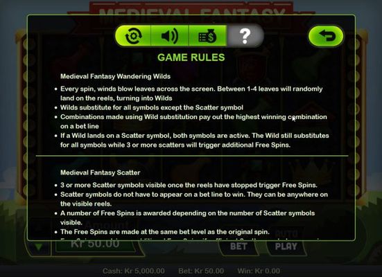 Wild and Scatter Symbol Rules