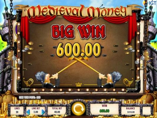 A 600.00 Big Win.