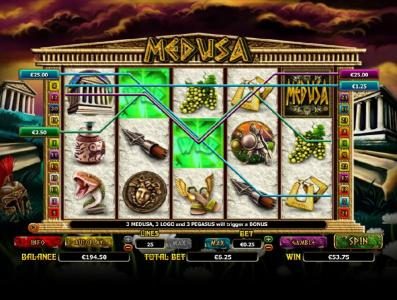 multile winning paylines triggers a $53 jackpot