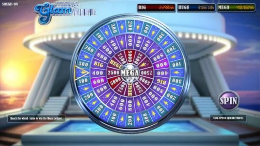 Mega money wheel - click to spin the wheel and reveal a prize