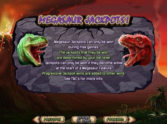 Megasaur Jackpot Rules