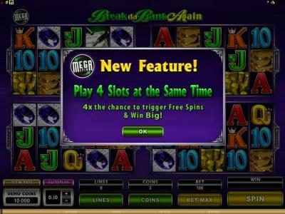 new feature, play 4 slots at the same time