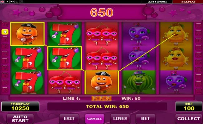 Multiple winning paylines
