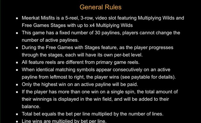 General Game Rules