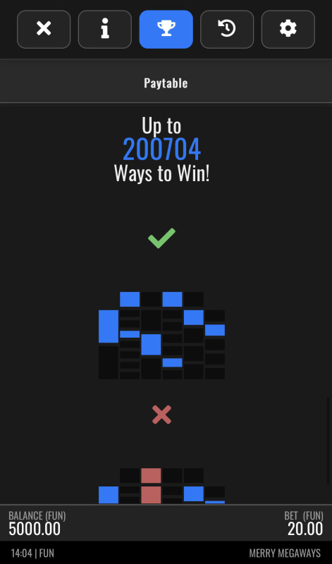 Up to 200704 Ways to Win