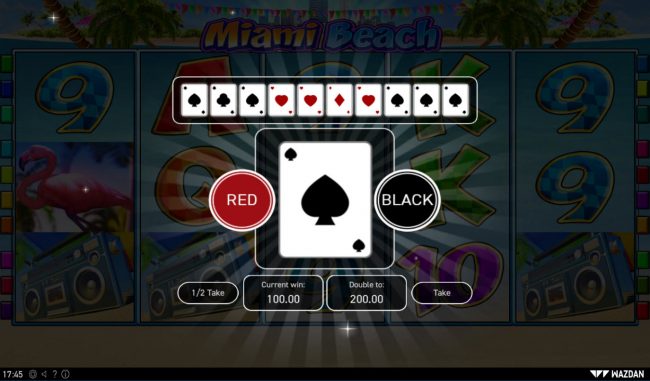 Red or Black Gamble feature