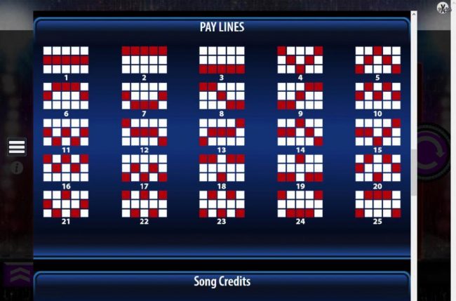 Payline Diagrams 1-25