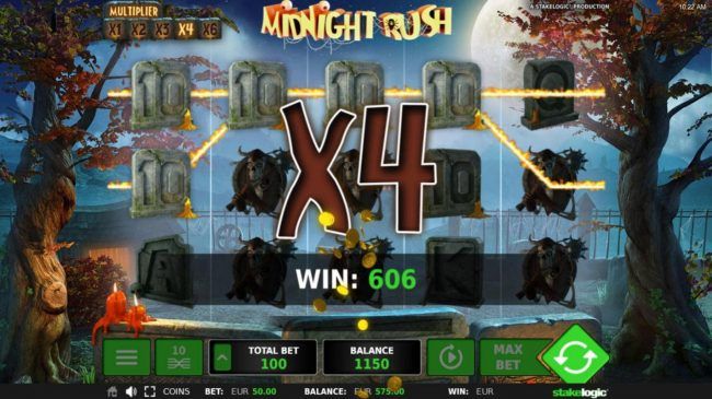 A random x4 multiplier triggers a big win.