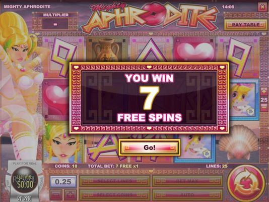 Scatter win triggers the free spins feature