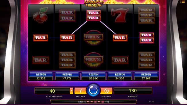 Multiple winning paylines