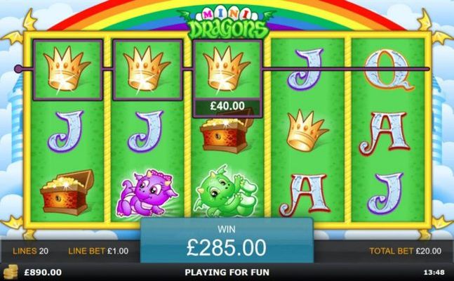 Cascading Reels feature pays off with another 40.00 jackpot being added to an already large pot.