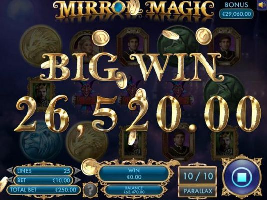 During a second free spins bonus feature another by win is registered for 26,520.00