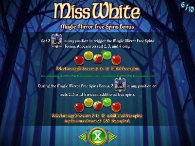 Magic Mirror Free Spins Bonus rules