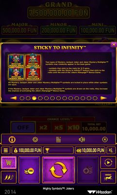 Sticky to Infinity