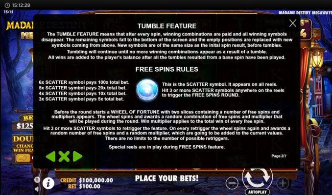 Free Spin Feature Rules