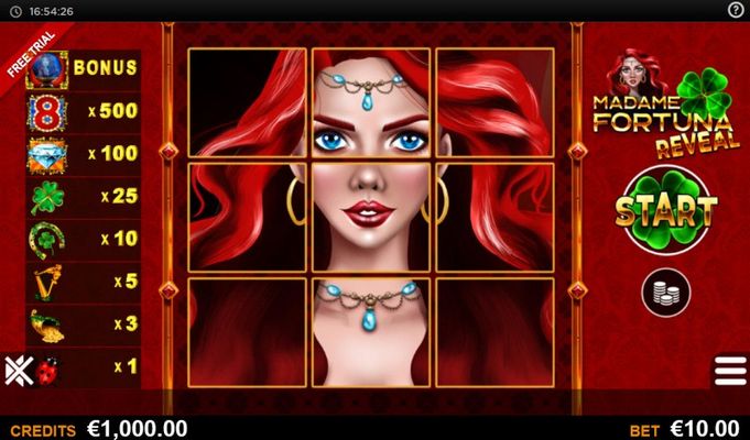 Madame Fortuna Reveal :: Main Game Board