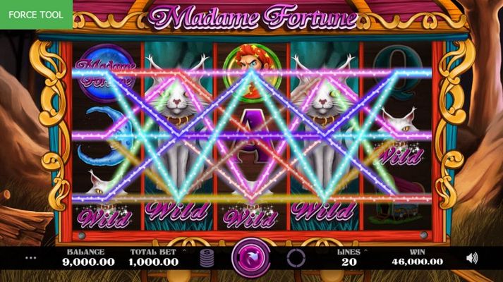 Multiple winning paylines leads to a mega win
