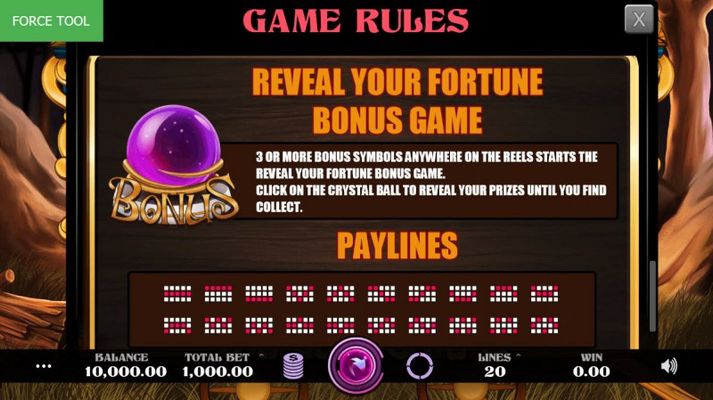 Madame Fortune :: Bonus Game Rules