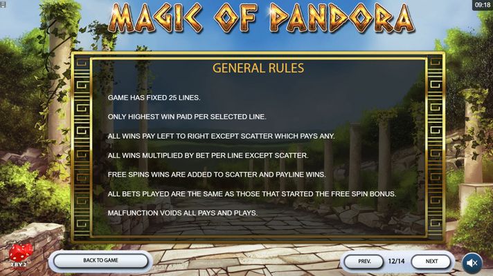 Magic of Pandora :: General Game Rules