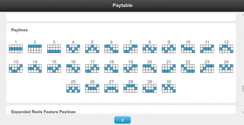 Paylines 1-30