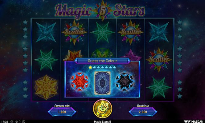 Magic Stars 5 :: Black or Red Gamble Feature