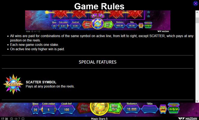 Magic Stars 5 :: General Game Rules