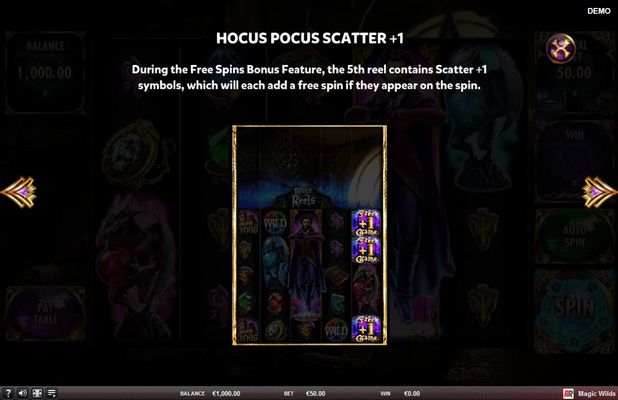 Magic Wilds :: Hocus Pocus Scatter +1