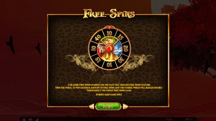 Majestic King Expanded Edition :: Free Spins Rules