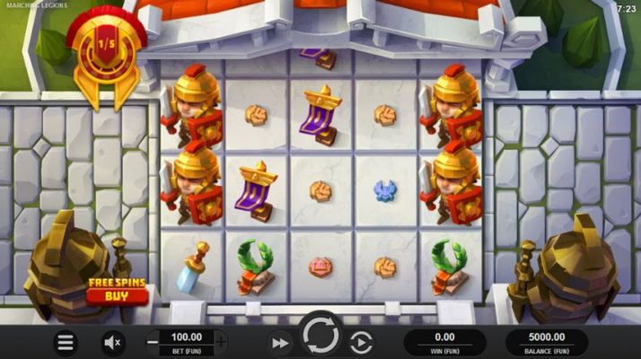 Play slots at Superboss: Superboss featuring the Video Slots Marching Legions with a maximum payout of $1,000,000